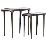 Light & Living Kovinske okrogle stranske mizice v kompletu 2 ks 33x70 cm Arica – | Shoptok.si