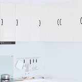 vidaXL Zidni kuhinjski ormarić Visoki sjaj bijela 57 x 57 x 80 cm | shoptok.hr