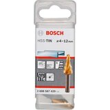 Bosch stepenaste burgije HSS-TiN 4 - 12 mm, 6,0 mm, 50 mm - 2608587429 | ePonuda.com