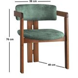 Hanah home Trpezarijska stolica 58x76x49cm Orah | Eponuda.ba