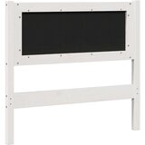  Tapecirani uzglavlje Bijelo 90 cm Masivni bor i tkanina | shoptok.hr