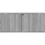  Zidni TV ormarić s LED svjetlima siva boja hrasta 80x31x35 cm | Eponuda.com