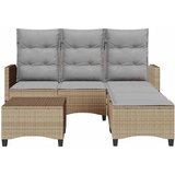  3-dijelni set vrtnih sofa od poliratana s jastucima bež L | shoptok.hr