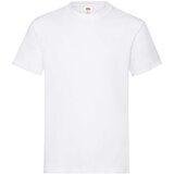 Fruit Of The Loom White Men's T-shirt Heavy Cene