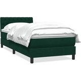 Box Spring krevet s madracem tamnozeleni 80x220 cm baršun | Eponuda.ba