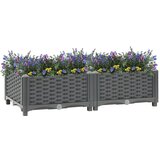 vidaXL Visoka greda 80x40x23 cm polipropilen Cene