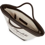 Karl Lagerfeld Torba za na plažo bež / temno rjava | Shoptok.si
