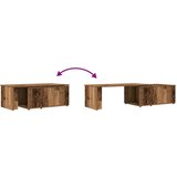 Kava miza Stari les 150x50x35 cm Inženirski les | Shoptok.si