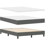 vidaXL Box Spring Krevet s Madracem, Tamno Siva, 140x190 cm, Tkanina Cijene
