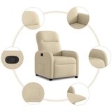  Naslonjač od tkanine krem | shoptok.hr