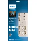 prenapetostna zaščita s 8 vtičnicami + 5x USB SPN7060WA/58