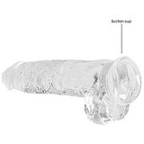 REALROCK Realistic Dildo with Balls 9" 22 cm Transparent | shoptok.hr