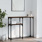 vidaXL Konzolni stol boja hrasta 90 x 22 5 x 75 cm konstruirano drvo | shoptok.hr