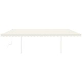  Tenda na ručno uvlačenje sa stupovima 6 x 3 m krem | shoptok.hr