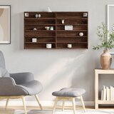  Vitrina boja smeđeg hrasta 100x8,5x58 cm od konstruiranog drva | shoptok.hr