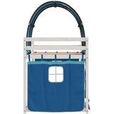  Krevet na kat sa zavjesama plavi 75x190 cm od masivne borovine | shoptok.hr