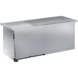  Vrtna posuda za sadnju s LED svjetlom 2 kom. Srebrna - Pocinčani čelik 40 x 100 x 40 cm 2 | shoptok.hr