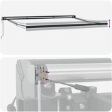 Nadstrešnica Šareni 500 x 300 x 165 cm Poliester i aluminij | shoptok.hr