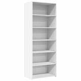  Visoka komoda bijela 70x41x185 cm od konstruiranog drva | shoptok.hr