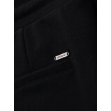Ombre Men's knit shorts with rolled up legs - black | Eponuda.ba