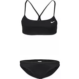 Nike ESSENTIALS SPORTS BIKINI Ženski dvodijelni kupaći kostim, crna, veličina