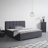 Premium Living Oblazinjena Postelja Bogner, Barva Grafita, 160x200 | Shoptok.si