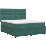  Boxspring krevet s madracem Tamnozelena 160 x 200 cm Baršun | shoptok.hr