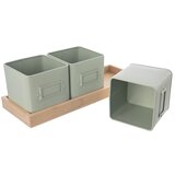 Orion Kovinski cvetlični lonci v kompletu 3 ks za zelišča Greenish – | Shoptok.si