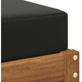  Vanjska stolica klupa s jastukom Prirodna 43 x 43 x 37 cm - Prirodna i crno 40 cm Zatvoren prostor za noge | shoptok.hr