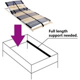 LEŽAJ s letvicama Smeđa 80 x 190 cm Čvrsto drvo bukve | shoptok.hr