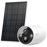 Tp-link tapo c425 kit smart wifi 2k qhd 4mp zunanja brezžična baterijska solarni panel bela nadzorna kamera Cene
