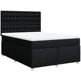Maison Chic Box spring posteljni - Vzmetna postelja z vzmetnico črn 140x190 cm blago SL24101, (21879816) | Shoptok.si