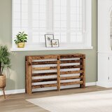 vidaXL Pokrov za radijator boja staro drvo 149x20x82cm drveni | shoptok.hr