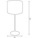  Stona lampa ARDEN 1xE27/60W/230V prečnik 25 cm crna/zlatna | Eponuda.com