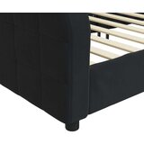  Raztegljiva postelja črna 90x190 cm žamet | Shoptok.si