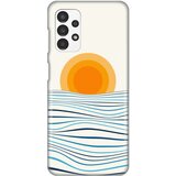 Silikonska maska za Samsung A135F Galaxy A13 4G Sunset Print bela