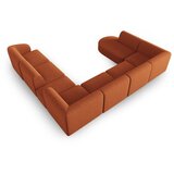 Milo Casa Kutna garnitura od šenila boja terakote (s desnim kutom/u obliku slova "U") Paolo – | shoptok.hr