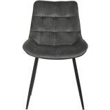 MID.YOU STOL, les, kovina, tekstil siva | Shoptok.si