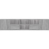 vidaXL Kutni ormarić siva boja hrasta 200x40x45 cm konstruirano drvo | shoptok.hr