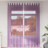 Voile zavjese s petljama 2 kom. ljubičaste 140x260 cm | shoptok.hr