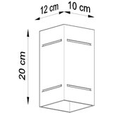  Stenska svetilka BLOCCO bela, (21347280) | Shoptok.si