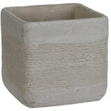 x Okrasni cvetlični lonec Kane (15,5 x 15,5 x 15 cm, imitacija cementa, svetlo siva) | Shoptok.si