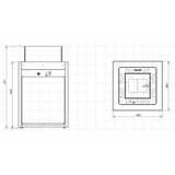 Planika Square GAS - Spoljašnji plinski kamin 79,7x48 cm 10kW | Eponuda.com