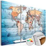  Slika na plutenoj podlozi - Sapphire Travels [Cork Map] 90x60 Cijene