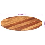 Stolna ploča od masivnog drva bagrema okrugla 15 - 16 mm 70 cm | shoptok.hr