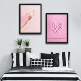 Wallity slika pink balloon, 2 dela, 30 x 40cm Cene