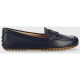Polo Ralph Lauren usnjeni mokasini brynn ženski, mornarsko modra barva | Shoptok.si