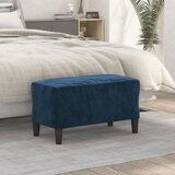  the living store klop modra 70x35x41 cm žamet - klop, (21458295) | Shoptok.si