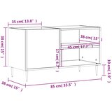 Ormarić za ploče crni 85 x 38 x 48 cm od konstruiranog drva | shoptok.hr