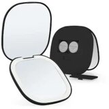  Ogledalo Smile LED na baterije, 5X, preklopno kvadratno 9 x 9 cm – Crno Cijene